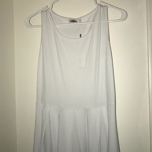 All white casual dress